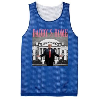 Funny Trump Pink Daddys Home Trump 2024 Gift Mesh Reversible Basketball Jersey Tank