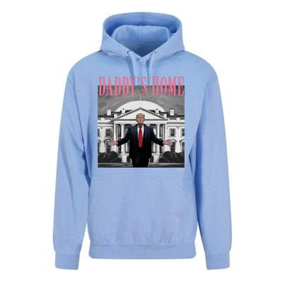 Funny Trump Pink Daddys Home Trump 2024 Gift Unisex Surf Hoodie