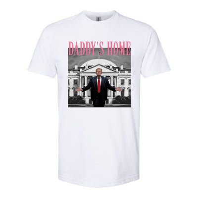 Funny Trump Pink Daddys Home Trump 2024 Gift Softstyle CVC T-Shirt