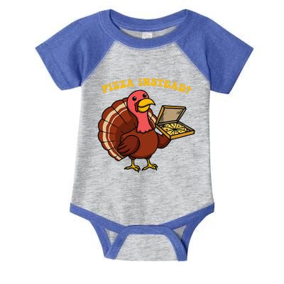 Funny Thanksgiving Pizza Instead Turkey Infant Baby Jersey Bodysuit