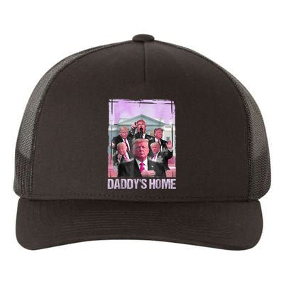 Funny Trump Pink Daddys Home Trump 2024 Yupoong Adult 5-Panel Trucker Hat