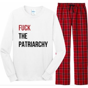 Fuck The Patriarchy Feminine Rage Festival Outfit Long Sleeve Pajama Set