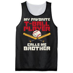 Favorite Tball Player Brother Baseball Family Mesh Reversible Basketball Jersey Tank