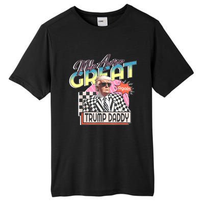 Funny Trump Pink Daddys Home Trump 2024 Take America Back Tall Fusion ChromaSoft Performance T-Shirt