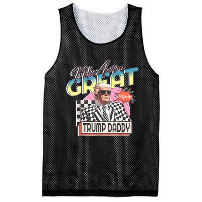 Funny Trump Pink Daddys Home Trump 2024 Take America Back Mesh Reversible Basketball Jersey Tank