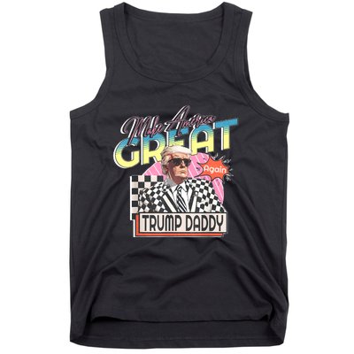 Funny Trump Pink Daddys Home Trump 2024 Take America Back Tank Top