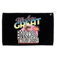 Funny Trump Pink Daddys Home Trump 2024 Take America Back Grommeted Golf Towel