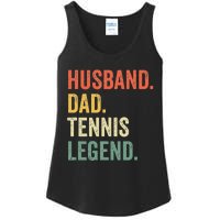 Funny Tennis Player Husband Dad Tennis Legend Vintage Ladies Essential Tank