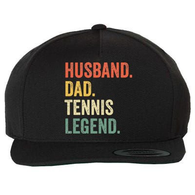 Funny Tennis Player Husband Dad Tennis Legend Vintage Wool Snapback Cap