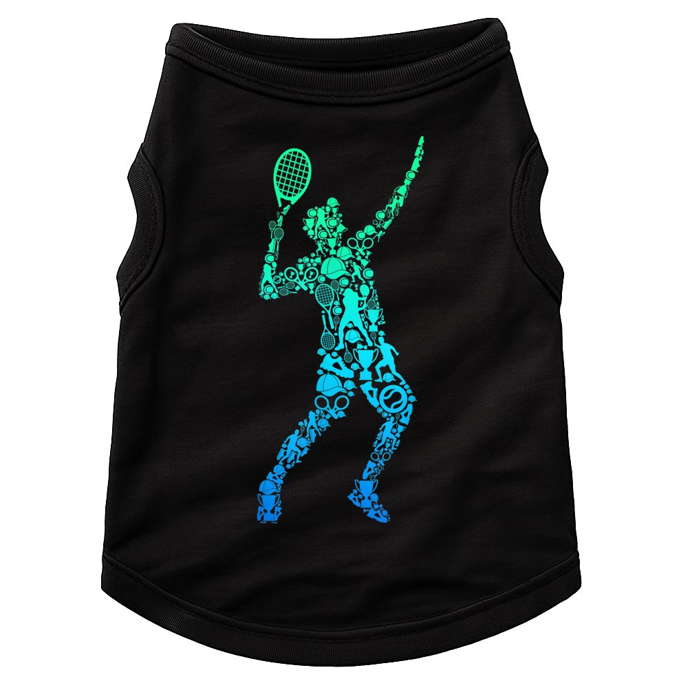 Funny Tennis Player Gift Doggie Tank