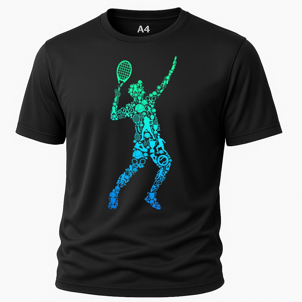 Funny Tennis Player Gift Cooling Performance Crew T-Shirt