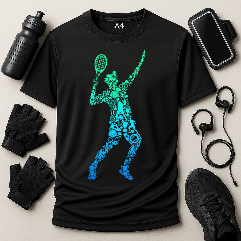 Funny Tennis Player Gift Cooling Performance Crew T-Shirt