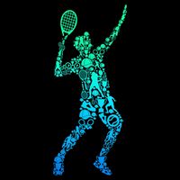 Funny Tennis Player Gift Cooling Performance Crew T-Shirt