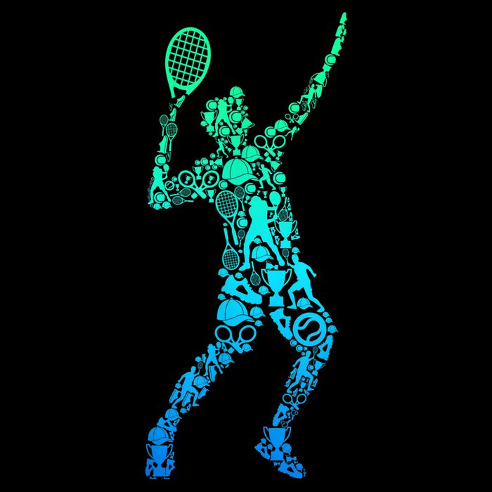 Funny Tennis Player Gift Cooling Performance Crew T-Shirt