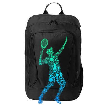 Funny Tennis Player Gift City Backpack