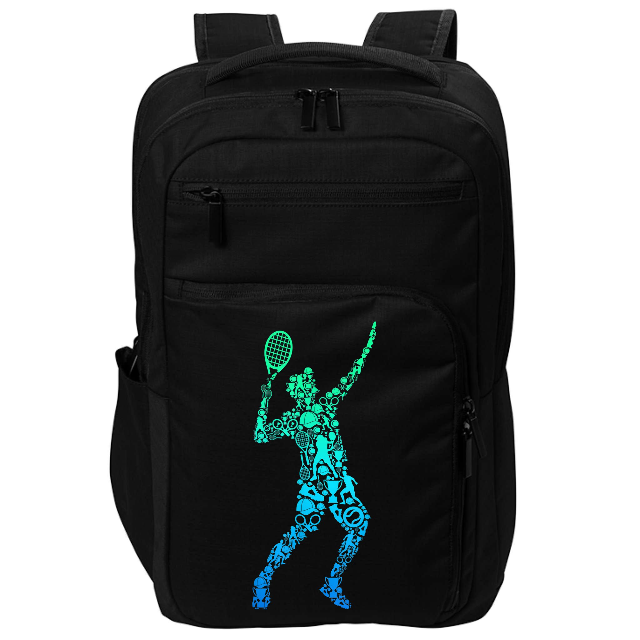 Funny Tennis Player Gift Impact Tech Backpack