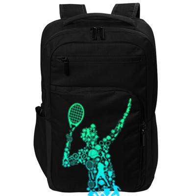 Funny Tennis Player Gift Impact Tech Backpack