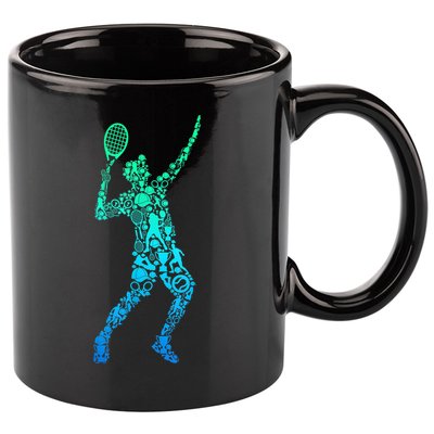 Funny Tennis Player Gift 11oz C Handle Ceramic Mug