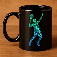 Funny Tennis Player Gift 11oz C Handle Ceramic Mug