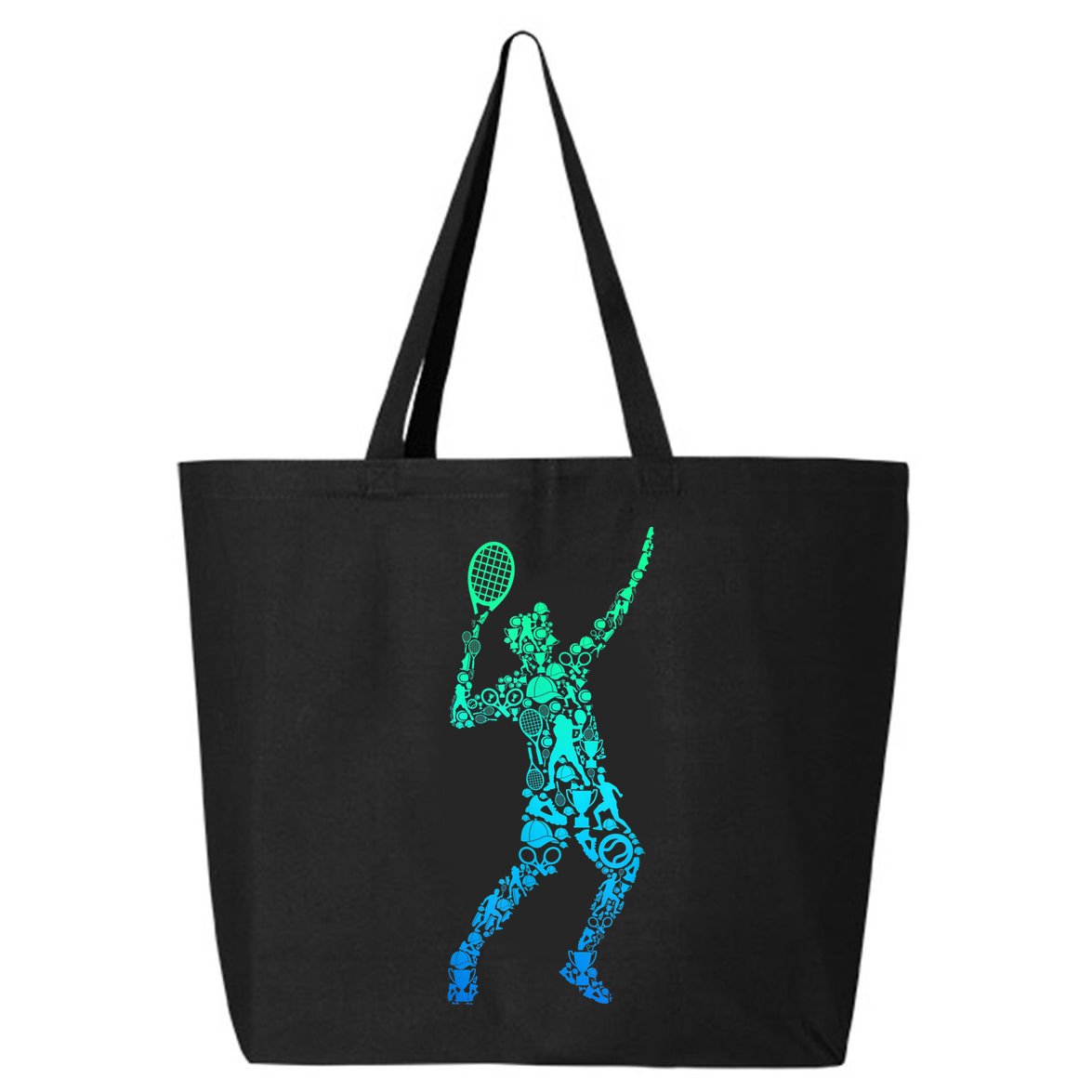 Funny Tennis Player Gift 25L Jumbo Tote