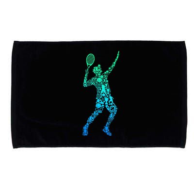 Funny Tennis Player Gift Microfiber Hand Towel