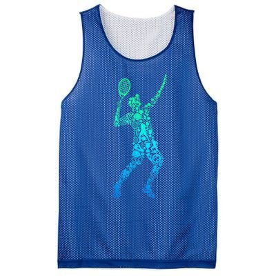 Funny Tennis Player Gift Mesh Reversible Basketball Jersey Tank