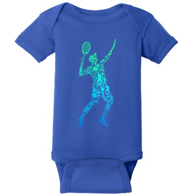 Funny Tennis Player Gift Baby Bodysuit