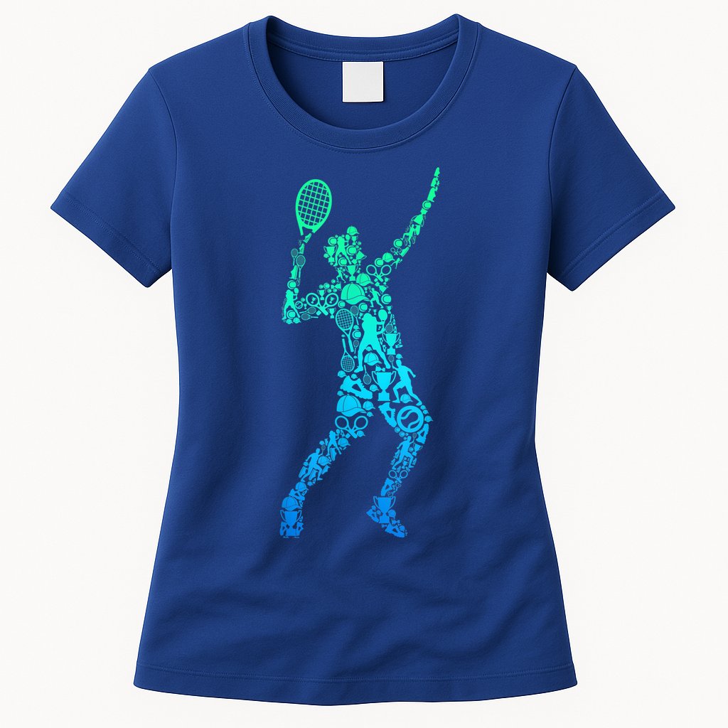 Funny Tennis Player Gift Womens T-Shirt