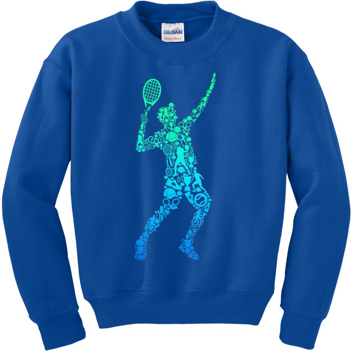 Funny Tennis Player Gift Kids Sweatshirt