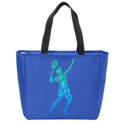 Funny Tennis Player Gift Zip Tote Bag