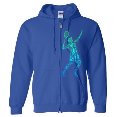 Funny Tennis Player Gift Full Zip Hoodie