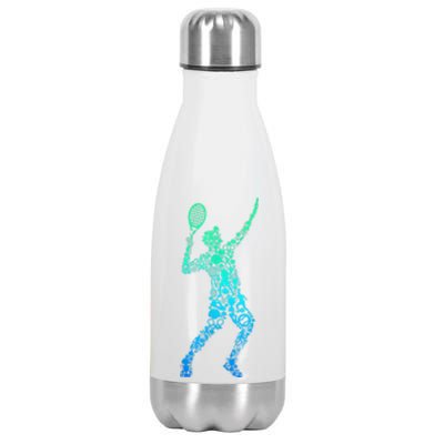 Funny Tennis Player Gift Stainless Steel Insulated Water Bottle