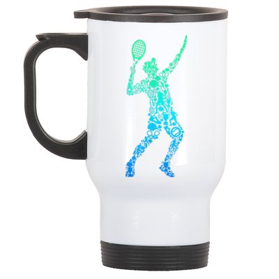 Funny Tennis Player Gift Stainless Steel Travel Mug