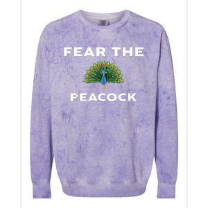 Fear The PEACOCK PEACOCKS Colorblast Crewneck Sweatshirt