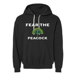 Fear The PEACOCK PEACOCKS Garment-Dyed Fleece Hoodie