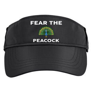 Fear The PEACOCK PEACOCKS Adult Drive Performance Visor