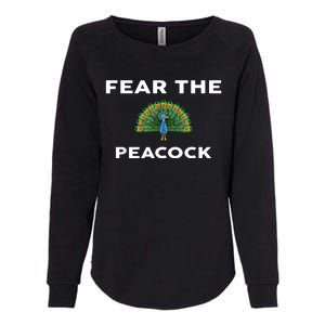 Fear The PEACOCK PEACOCKS Womens California Wash Sweatshirt