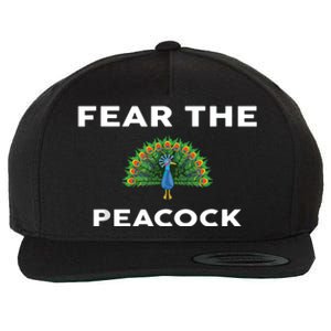 Fear The PEACOCK PEACOCKS Wool Snapback Cap