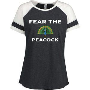 Fear The PEACOCK PEACOCKS Enza Ladies Jersey Colorblock Tee