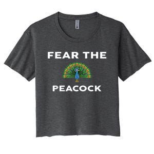 Fear The PEACOCK PEACOCKS Women's Crop Top Tee