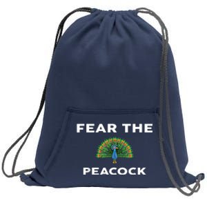 Fear The PEACOCK PEACOCKS Sweatshirt Cinch Pack Bag