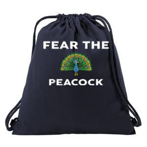 Fear The PEACOCK PEACOCKS Drawstring Bag