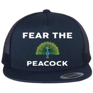 Fear The PEACOCK PEACOCKS Flat Bill Trucker Hat