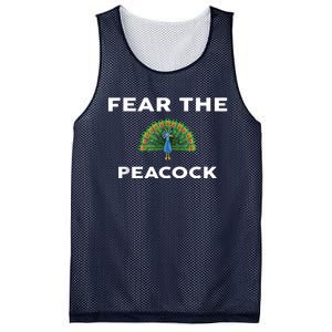 Fear The PEACOCK PEACOCKS Mesh Reversible Basketball Jersey Tank