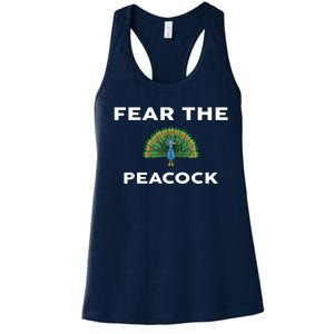 Fear The PEACOCK PEACOCKS Women's Racerback Tank