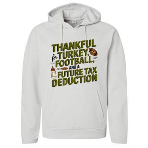 Funny Thanksgiving Pregnancy Announcement Dad To Be 2025 Performance Fleece Hoodie