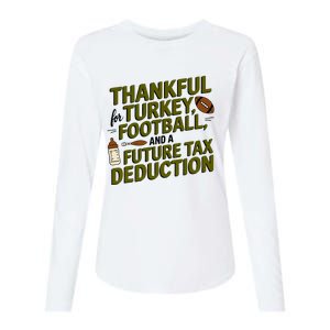 Funny Thanksgiving Pregnancy Announcement Dad To Be 2025 Womens Cotton Relaxed Long Sleeve T-Shirt