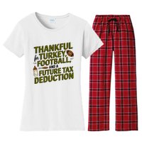 Funny Thanksgiving Pregnancy Announcement Dad To Be 2025 Women's Flannel Pajama Set