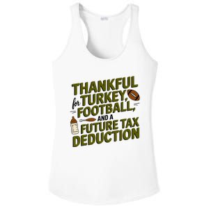 Funny Thanksgiving Pregnancy Announcement Dad To Be 2025 Ladies PosiCharge Competitor Racerback Tank