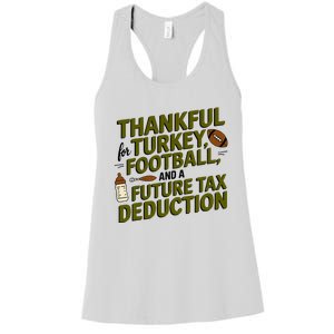 Funny Thanksgiving Pregnancy Announcement Dad To Be 2025 Women's Racerback Tank